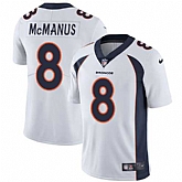 Nike Denver Broncos #8 Brandon McManus White NFL Vapor Untouchable Limited Jersey,baseball caps,new era cap wholesale,wholesale hats